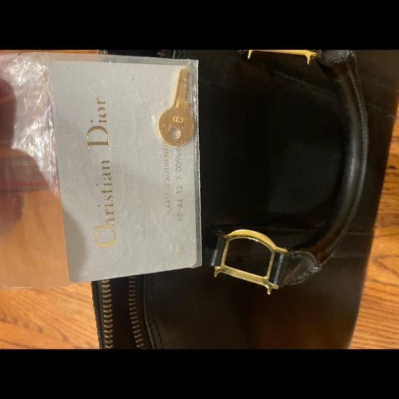 Like new Black Christian Dior doctor satchel leather handbag w/ gold hardware - Picture 1 of 6